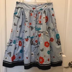 Zara button skirt